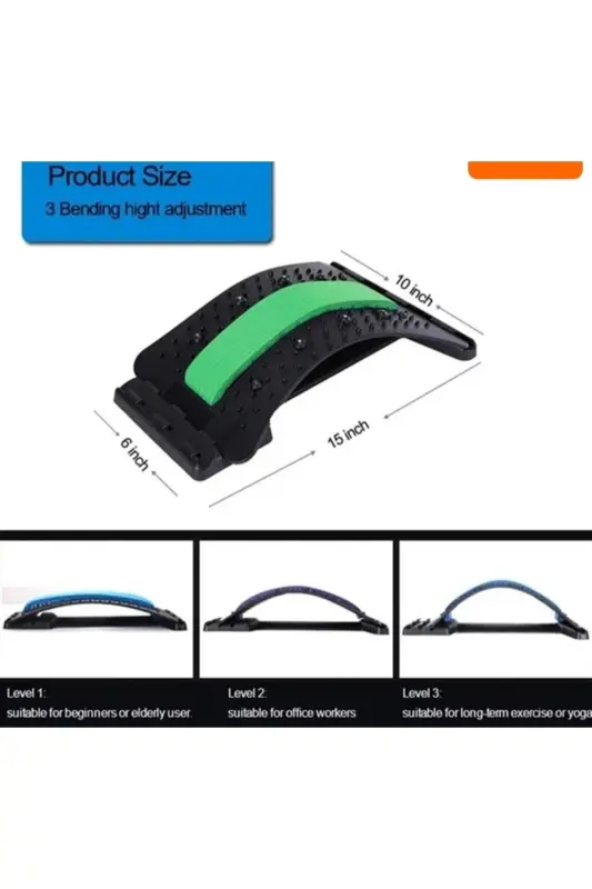 Blue Back Support Posture Corrector Spine Tool With Acupuncture And Massage Feature - Purple - 4