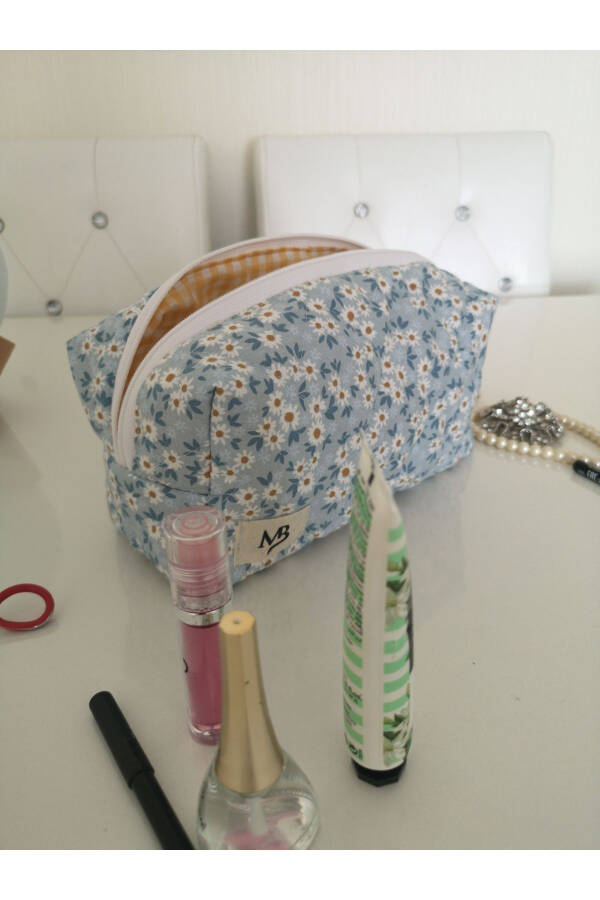 Blue Chamomile Makeup Bag - Large - 16