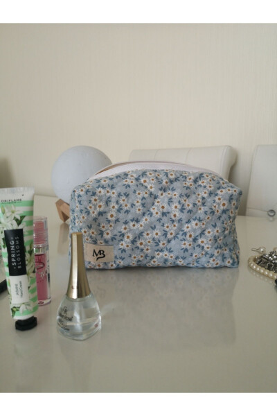 Blue Chamomile Makeup Bag - Large - 17