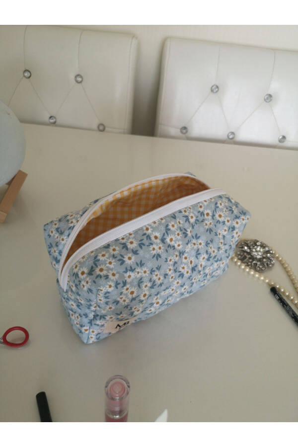 Blue Chamomile Makeup Bag - Large - 18