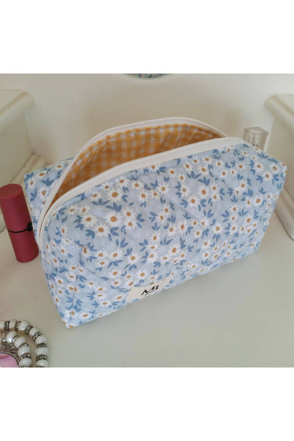 Blue Chamomile Makeup Bag - Large - 10