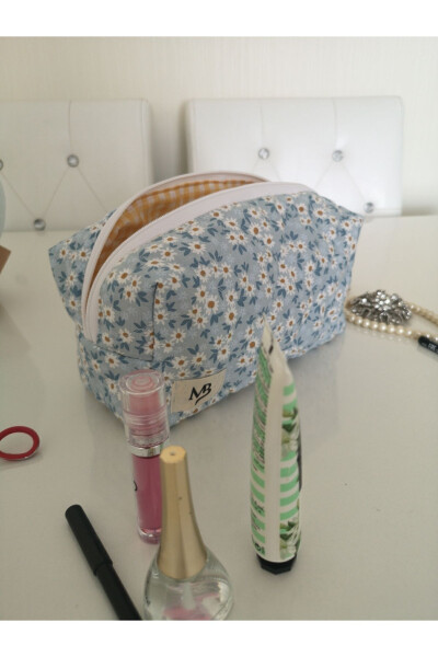 Blue Chamomile Makeup Bag - Large - 11