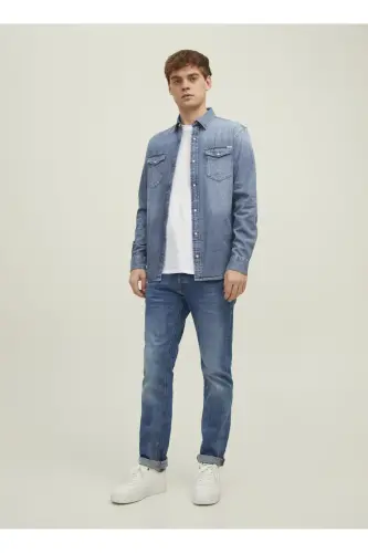 Blue checkered men's shirt from JJESHERIDAN SHIRT L/S NOOS. - 6