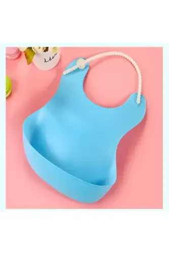 Blue Child Baby Feeding Bib - RENNWAY (1)