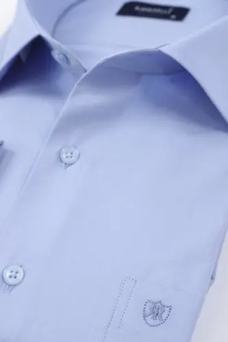 Blue Classic Shirt-Dark Blue - 3