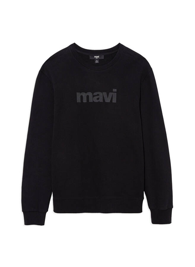 Blue Crew Neck Black Men's Sweatshirt 066303-900 BLUE PRINTED SWEATSHIRT - 7