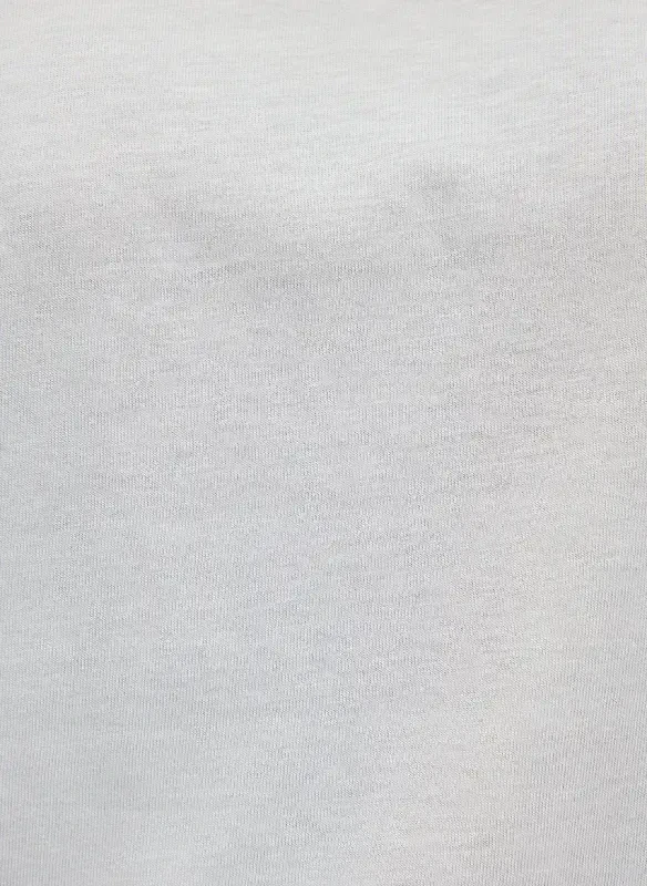 Blue Crew Neck Gray Women's T-Shirt M1600965-70075-BASIC SHORT SLEEVE T - 6