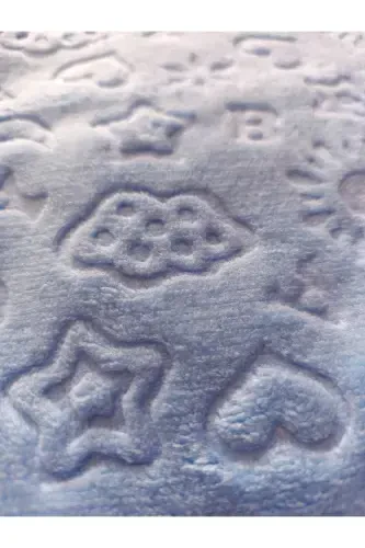 Blue Embossed Baby Blanket (PRODUCT IS SEASONAL AND THIN.)-blue - 3