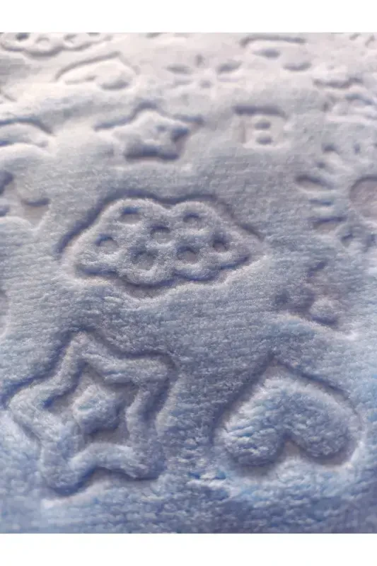 Blue Embossed Baby Blanket (PRODUCT IS SEASONAL AND THIN.)-blue - 3
