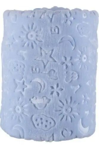 Blue Embossed Baby Blanket (PRODUCT IS SEASONAL AND THIN.)-blue 