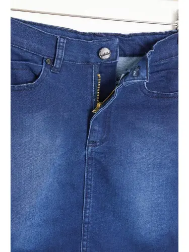 Blue Girl Kids Jean Skirt 15531-Blue - LC WAIKIKI (1)