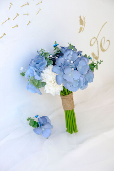 Blue Inspiration Opportunity Bridal Flower - UĞUR GELIN BUKETI