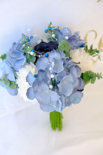 Blue Inspiration Opportunity Bridal Flower - UĞUR GELIN BUKETI (1)