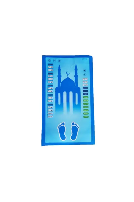 BLUE IS MY PRAYER RUG Talking Prayer Rug with Voice (With 7 Language Options) - Blue - HEYBET GIYIM