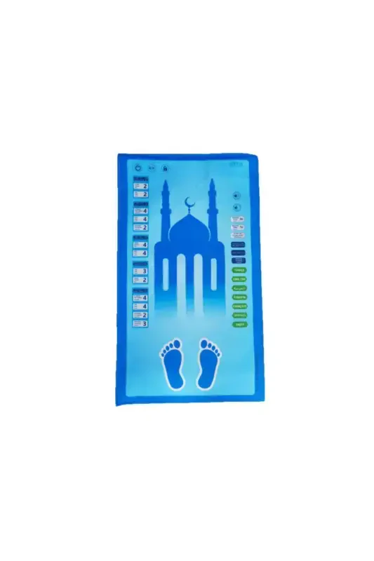 BLUE IS MY PRAYER RUG Talking Prayer Rug with Voice (With 7 Language Options) - Blue - 1