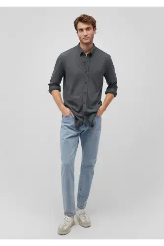 BLUE MALE LONG SLEEVE SHIRT Moss Green 0211092-71 - MAVI (1)