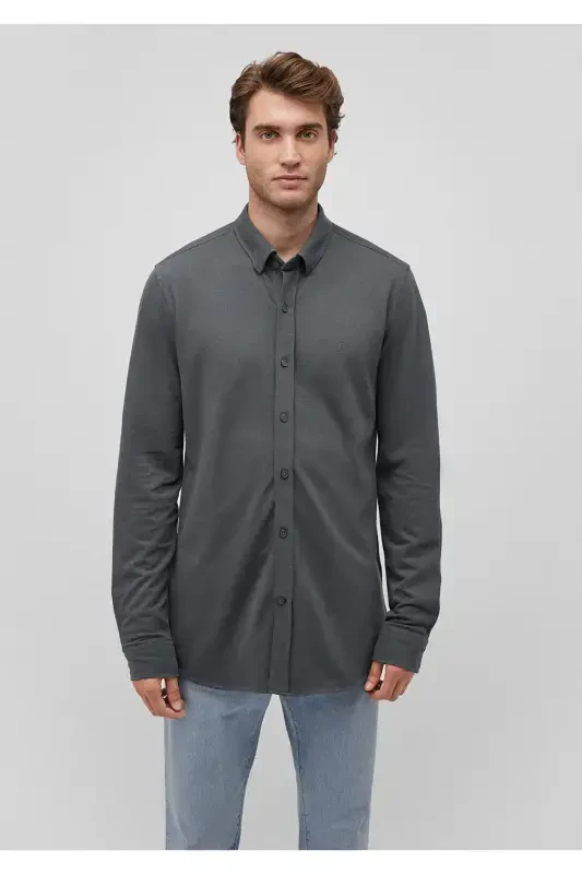 BLUE MALE LONG SLEEVE SHIRT Moss Green 0211092-71 - 3