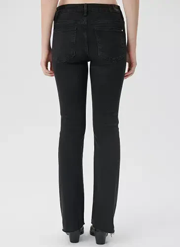 Blue Maria High Waist Bootcut Flare Dark Gray Women's Denim Pants M101225-80998 - 5