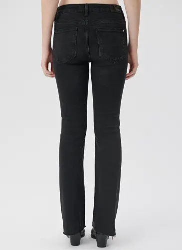 Blue Maria High Waist Bootcut Flare Dark Gray Women's Denim Pants M101225-80998 - 5