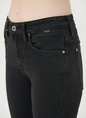 Blue Maria High Waist Bootcut Flare Dark Gray Women's Denim Pants M101225-80998 - 6