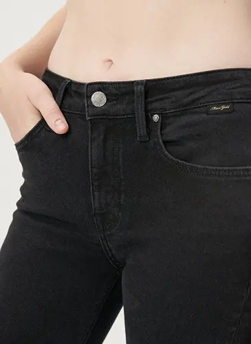 Blue Maria High Waist Bootcut Flare Dark Gray Women's Denim Pants M101225-80998 - 9