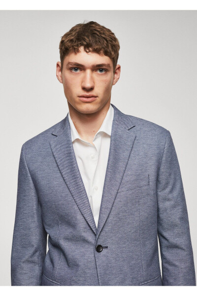 Blue Men's Blazer 57050550 - MANGO MAN