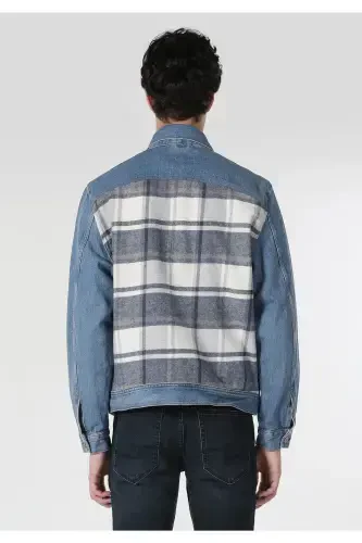 Blue men's jacket, code Cl1060828. - COLIN’S (1)