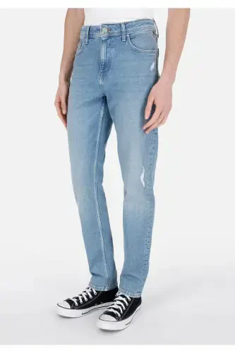 Blue men's pants - 4