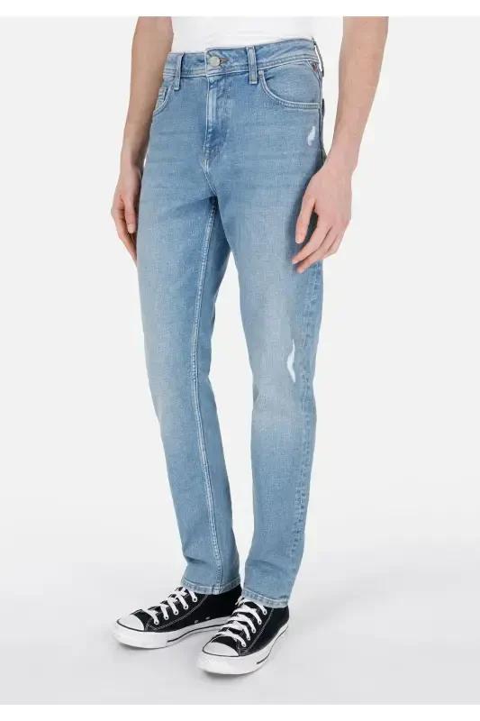 Blue men's pants - 4