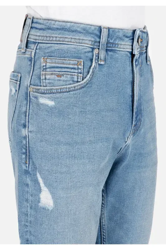 Blue men's pants - 5