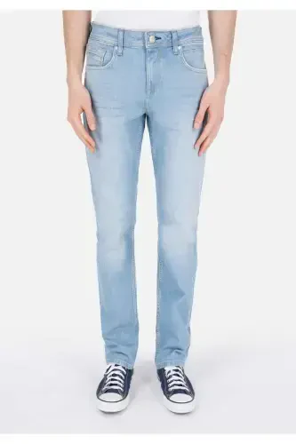 Blue men's pants - 4