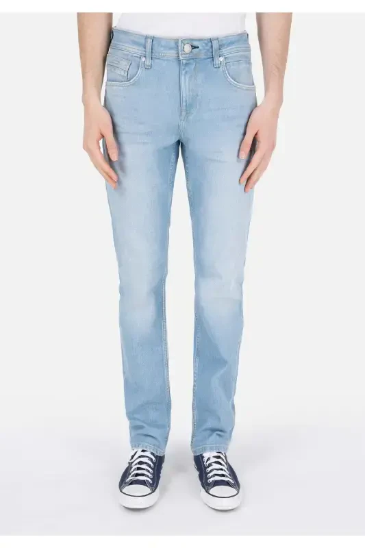 Blue men's pants - 4