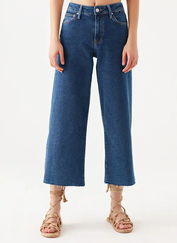 Blue PALOMA Dark Dark Blue Women's Denim Trousers M1010114-85125 - 1