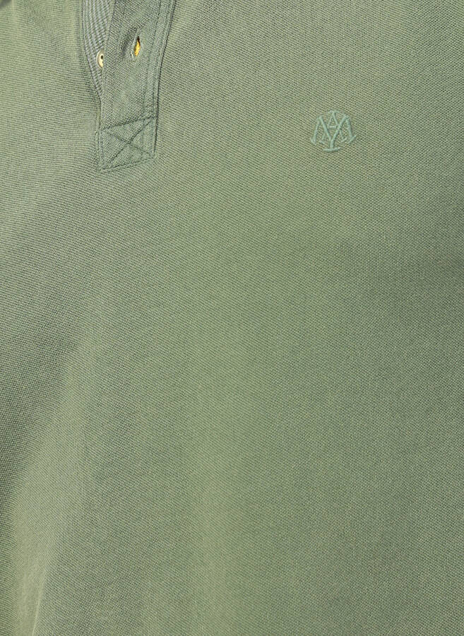 Blue Plain Olive Green Men's Polo T-Shirt 065920-30721 POLO Olive Green - 5