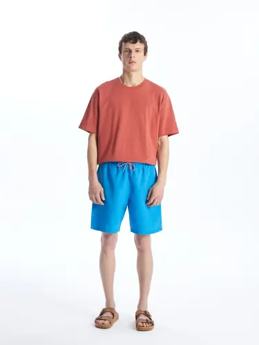 Blue Short Basic Men's Swim Shorts-Blue - LC WAIKIKI (1)