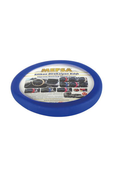 Blue Silicone Steering Wheel Cover - REPLAX (1)