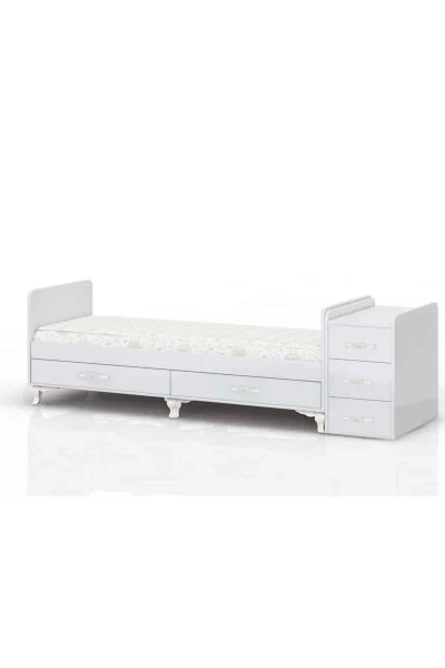 Blue Sleep Set, with Mattress, Co-sleeper, Rocking, Growing Baby Crib 60 x 120 - 3