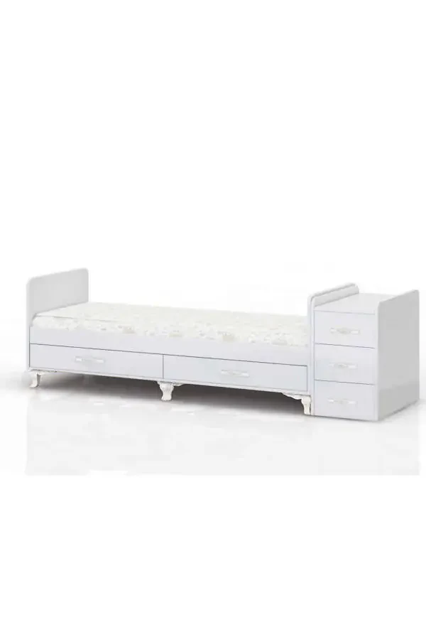 Blue Sleep Set, with Mattress, Co-sleeper, Rocking, Growing Baby Crib 60 x 120 - 3