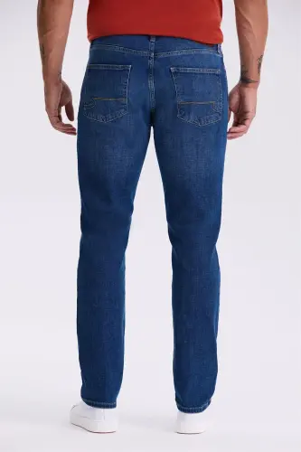 Blue Slim Fit Washed Distressed Cotton Skinny Jeans - 4