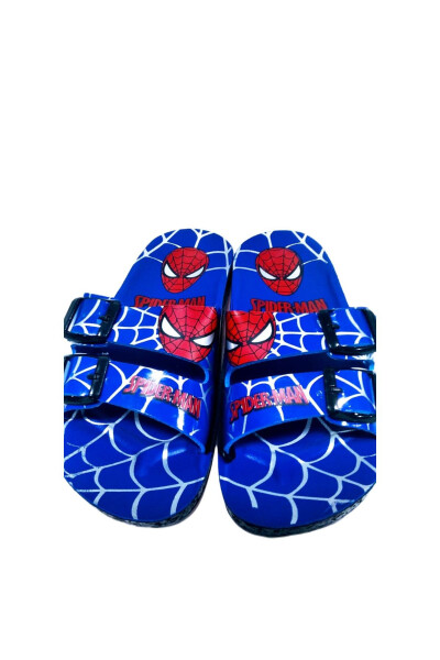 Blue Spiderman Slippers for Boys - 46