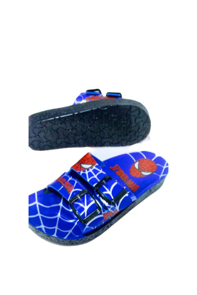 Blue Spiderman Slippers for Boys - 41