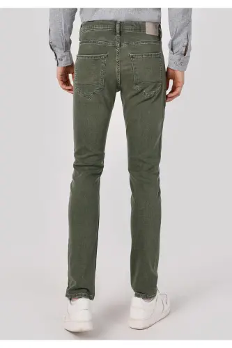 Blue, straight leg, low rise, slim fit jeans for men. - COLIN’S (1)