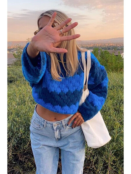 Blue Sweater MG1205 - 14