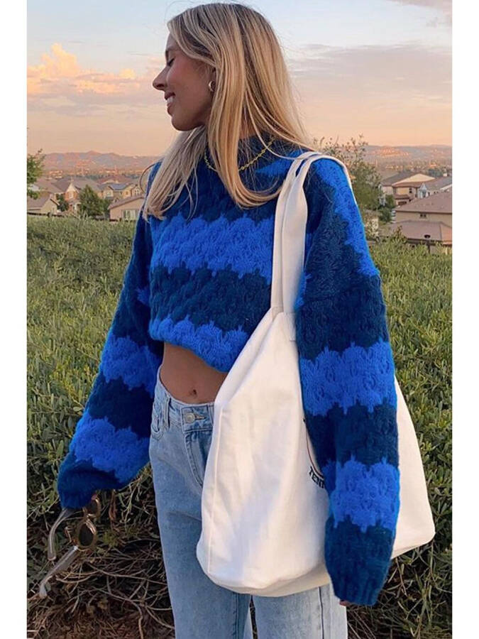Blue Sweater MG1205 - 8