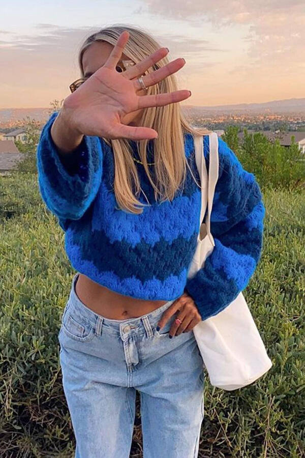 Blue Sweater MG1205 - 22