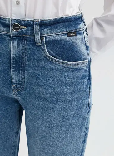 Blue VIOLA Mid GOLD VINTAG Dark Blue Women Denim Pant M101048-84417 - 5