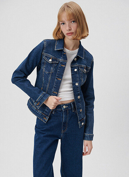 Blue Women's Denim Jacket 1113632061 - 2