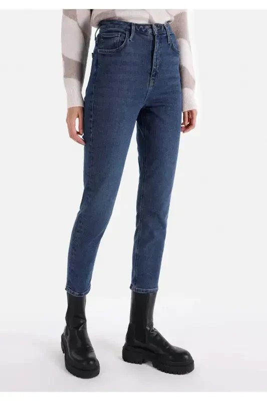 Blue women's pants - 4