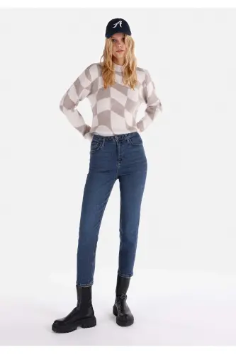 Blue women's pants - 3