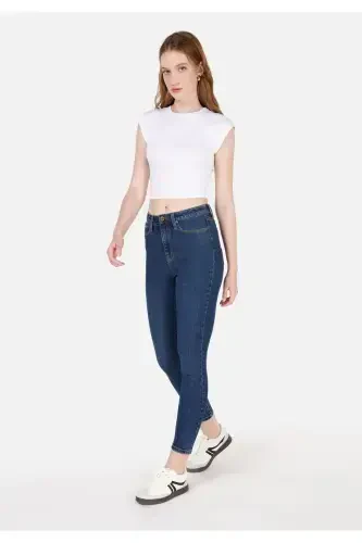 Blue women's pants - 3